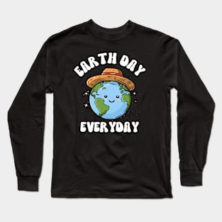 Cute Earth day everyday design Long Sleeve T-Shirt